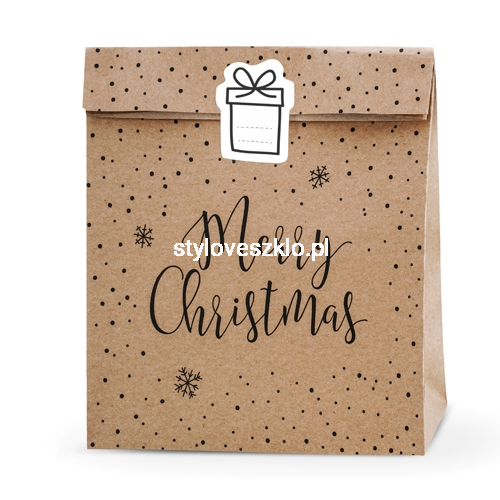 torebki na prezenty Merry Xmas Kraft.jpg