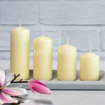 świece pieńkowe zestaw ecru 4szt..jpg