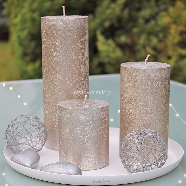 świeca Bolsius Rustic Metalic Szampański1.jpg