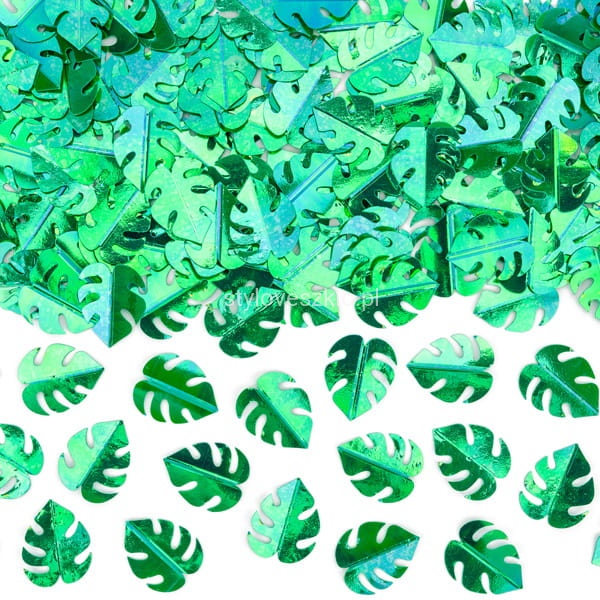 konfetti monstera zielone.jpg