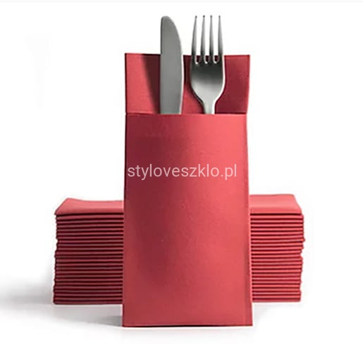 kieszonki na sztucce bordowe 50 szt..jpg