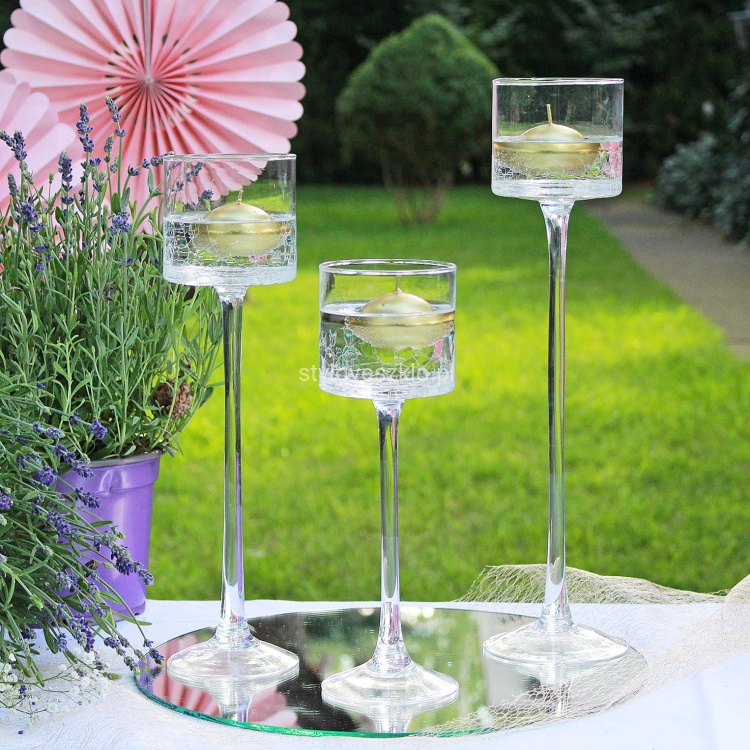 swiecznik szklany na nodze koktajlowy zestaw 28,35,40 IMG_2710.jpg