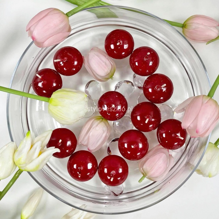 swiece plywajace kulki 12 szt.. bordowe.jpg