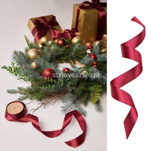 tasiemka satynowa bordowa do pakowania 2,5 cm.jpg