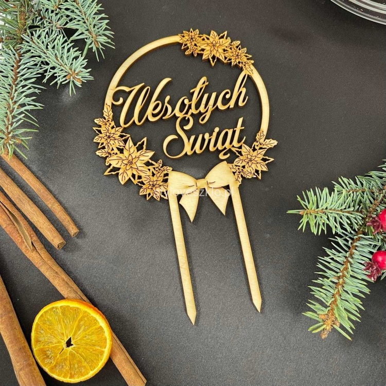 topper na tort drewniany wesolych swiat.jpg