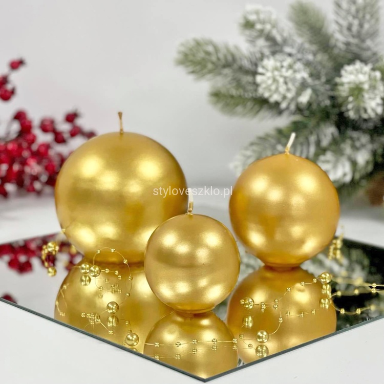 komplet swiec zlote kule 3 szt. metalik.jpg