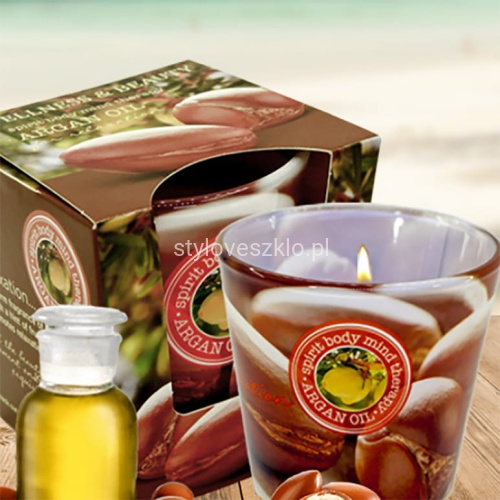 swieca zapachowa w szkle bartek wellness and beauty argan oil.2.jpg