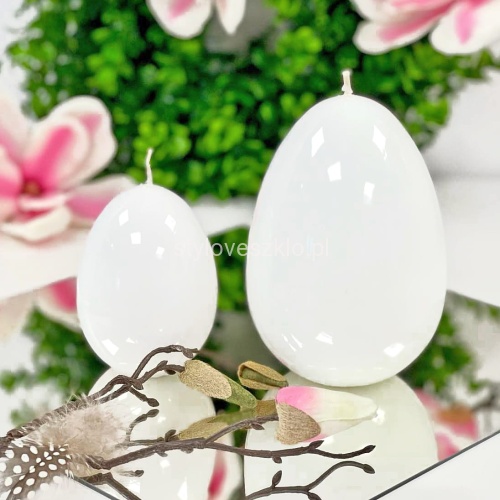 swieca lakierowana jajko 20 cm biala11.jpg