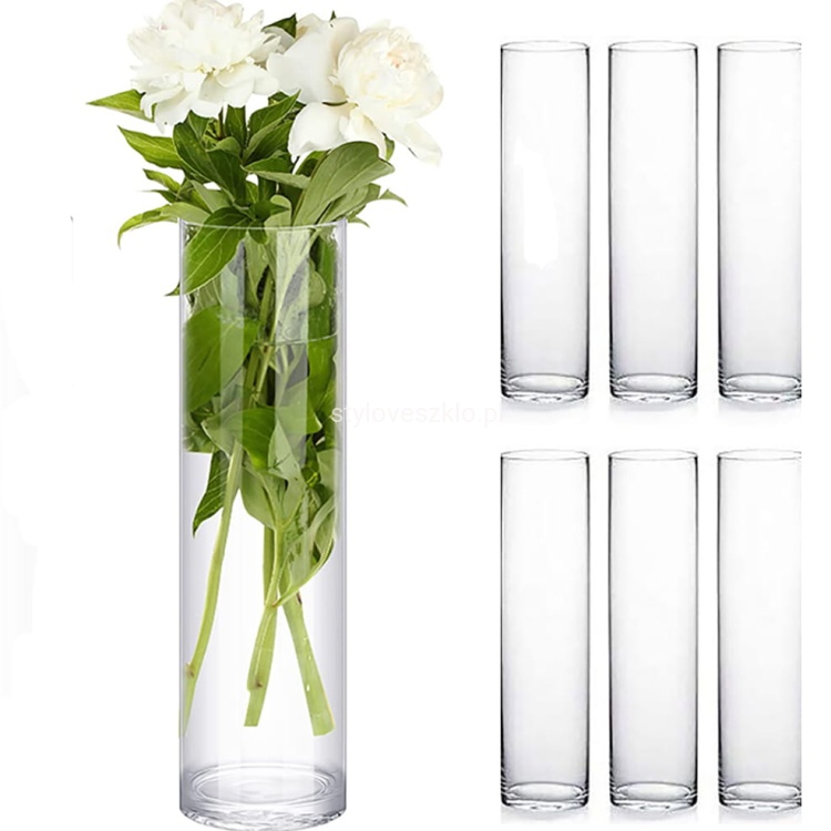 wazon szklany cylinder mocne szklo h40 6szt. 2.jpg