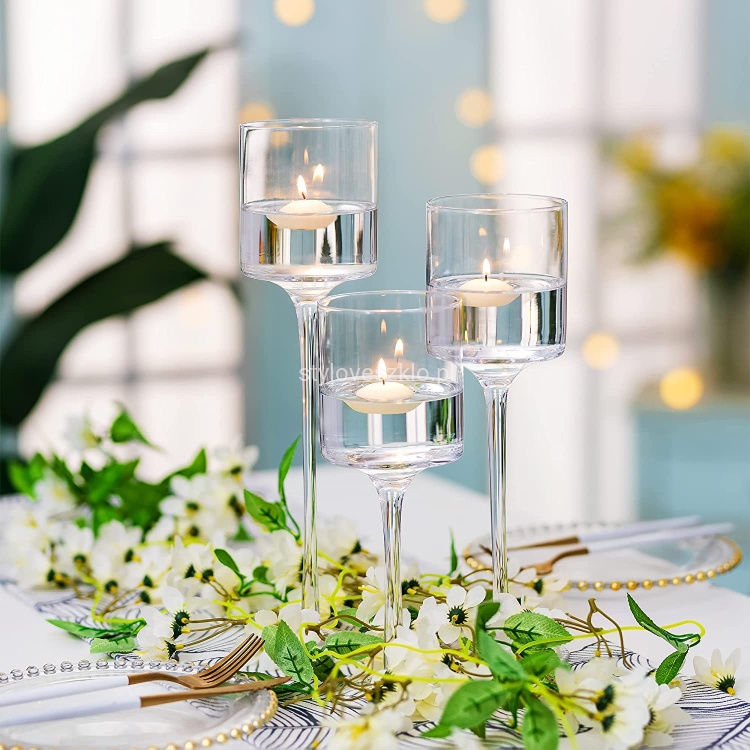 swiecznik szklany na nodze koktajlowy wesele.jpg