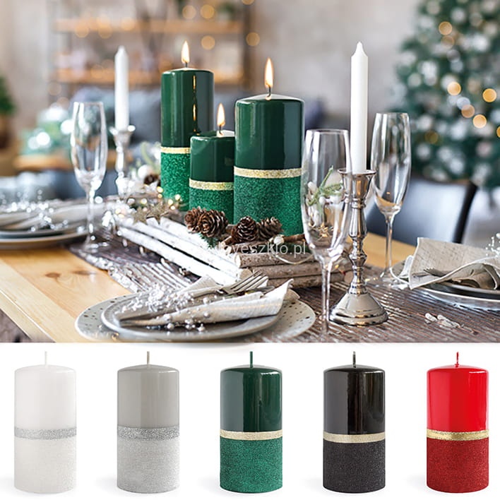 swieca ozdobna pienkowa Volare .3.jpg