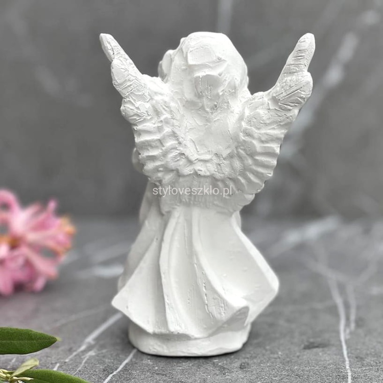 Aniołek Modlący się Figurka Komunijna Biały 15cm 3.jpg