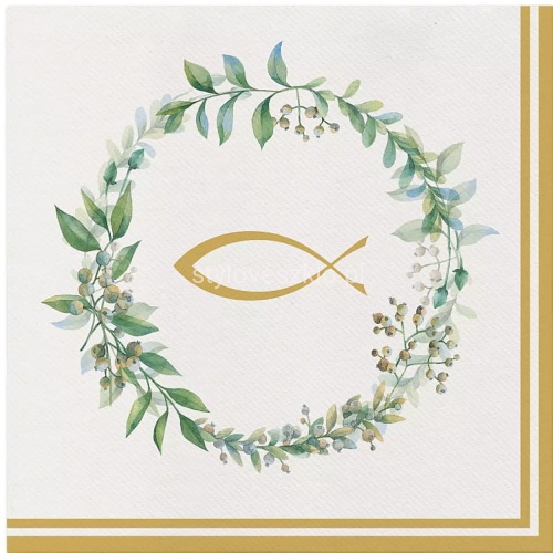 serwetki flizelinowe paw airlaid komunia goldfish 40x40 .jpg