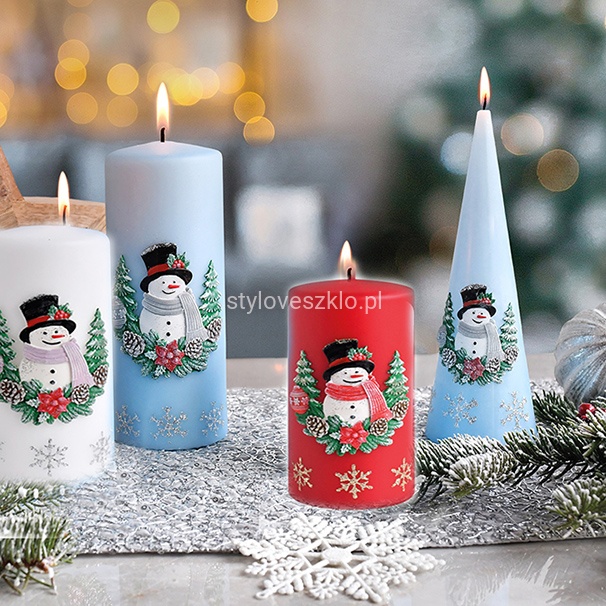 swieca ozdobna pienkowa balwanek wybierz kolor.jpg