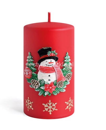 swieca ozdobna balwanek czerwony.jpg