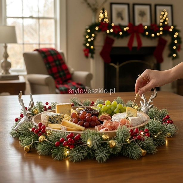 Patera Drewniana Okrągła z Głowami Reniferów.2.jpg