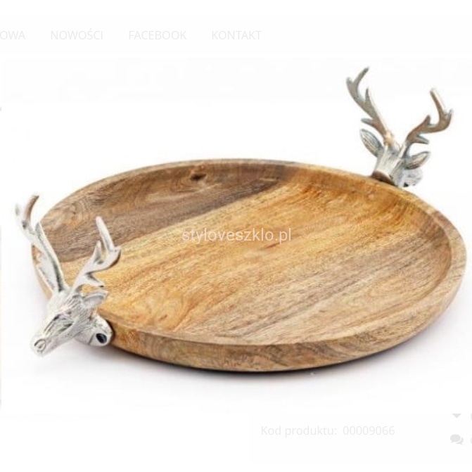 Patera Drewniana Okrągła z Głowami Reniferów.3.jpg