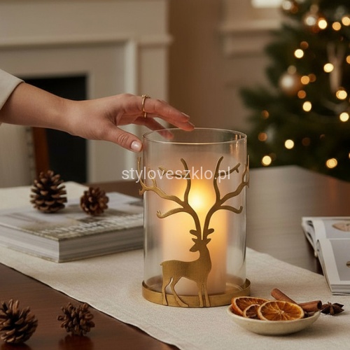 Lampion szklany złoty renifer.jpg