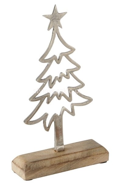 Choinka Świąteczna z Gwiazdką Drewno i Metal 3.jpg