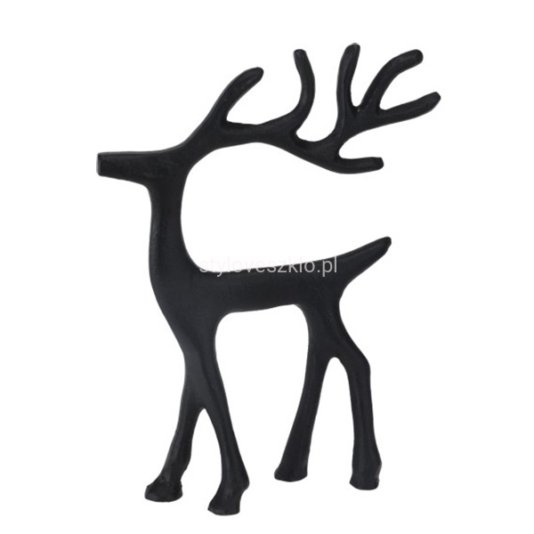 Figurka Metalowa Renifer Czarny 17 cm 2.jpg