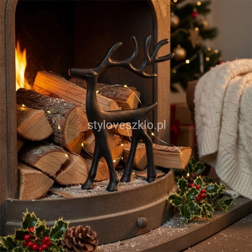 Figurka Metalowa Renifer Czarny 17 cm 22.jpg