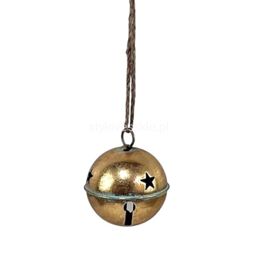 Metalowy Dzwonek Zawieszka Złoty 10 cm.0.jpg