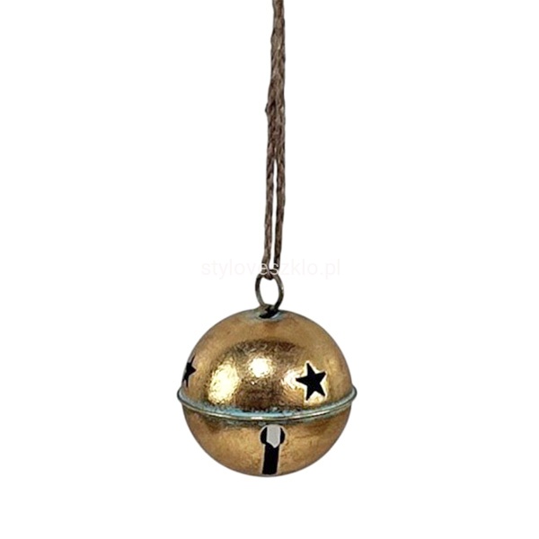 Metalowy Dzwonek Zawieszka Złoty 10 cm.0.jpg