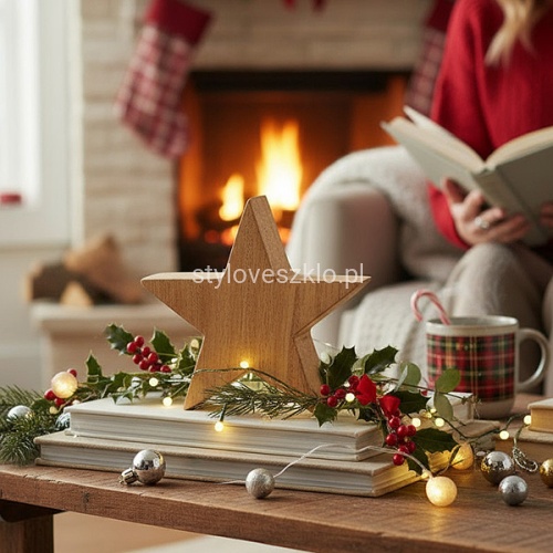 Gwiazdka Drewniana z Drzewa Mango 10 cm.jpg