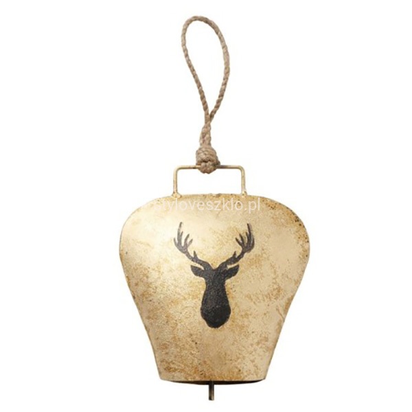 Dzwonek metalowy z reniferem złoty.jpg