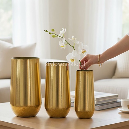 Komplet Osłonek złotych gładkich do kompozycji.2.d.jpg