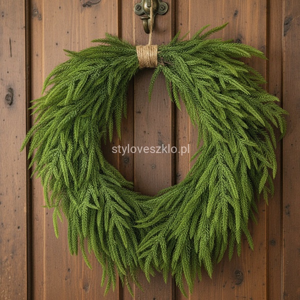 wianek świąteczny sztuczny świerk z jutą.jpg