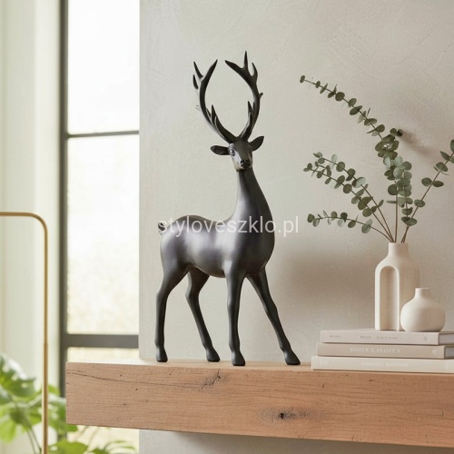 Figurka renifer czarny stojacy 29 cm n.jpg