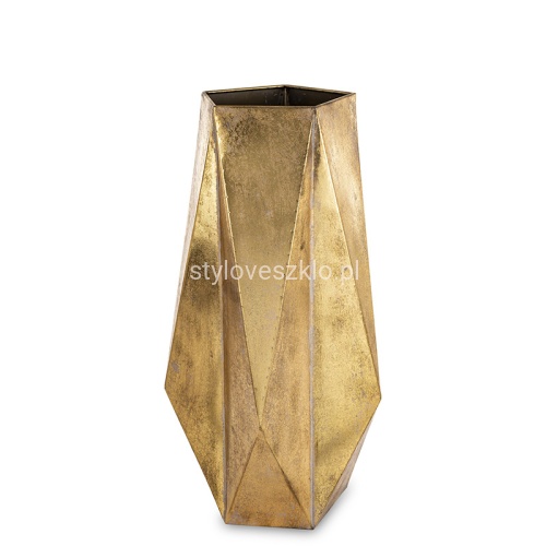 Wazon Dekoracyjny Geometruczny złoty 56 cm.jpg