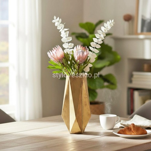 Wazon Dekoracyjny Geometric złoty 50 cm.jpg