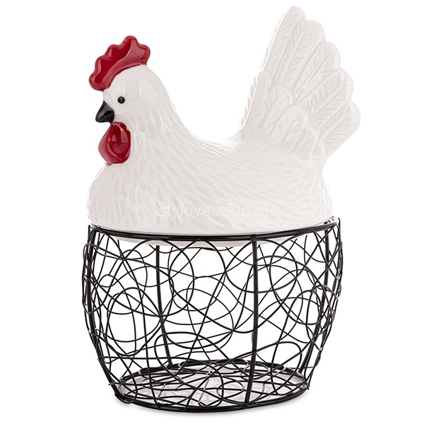 Kura wielkanocna koszyk na jajka 20 cm.jpg