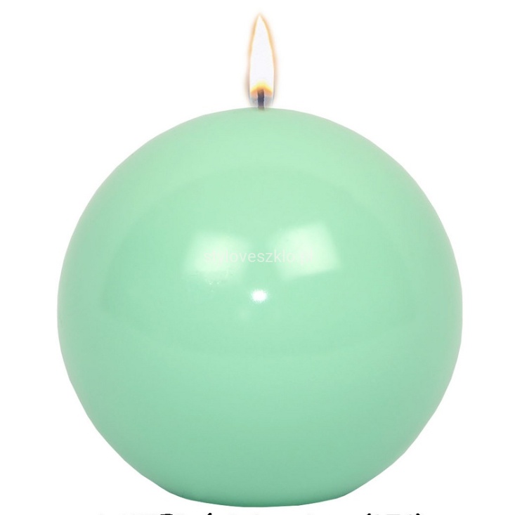 swieca kula lakierowana świeża mięta fi 8 cm.jpg