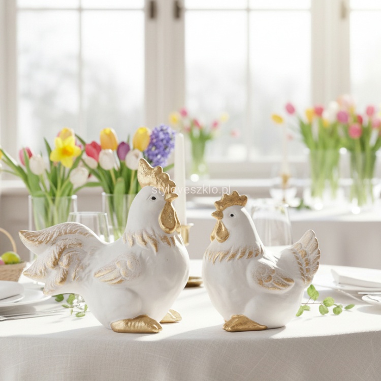 kogut i kura wielkanocna bialo-zlota 3.jpg