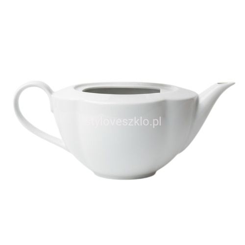 Wazon dekoracyjny Dzbanek Niski Biala porcelana 26 cm.3.jpg