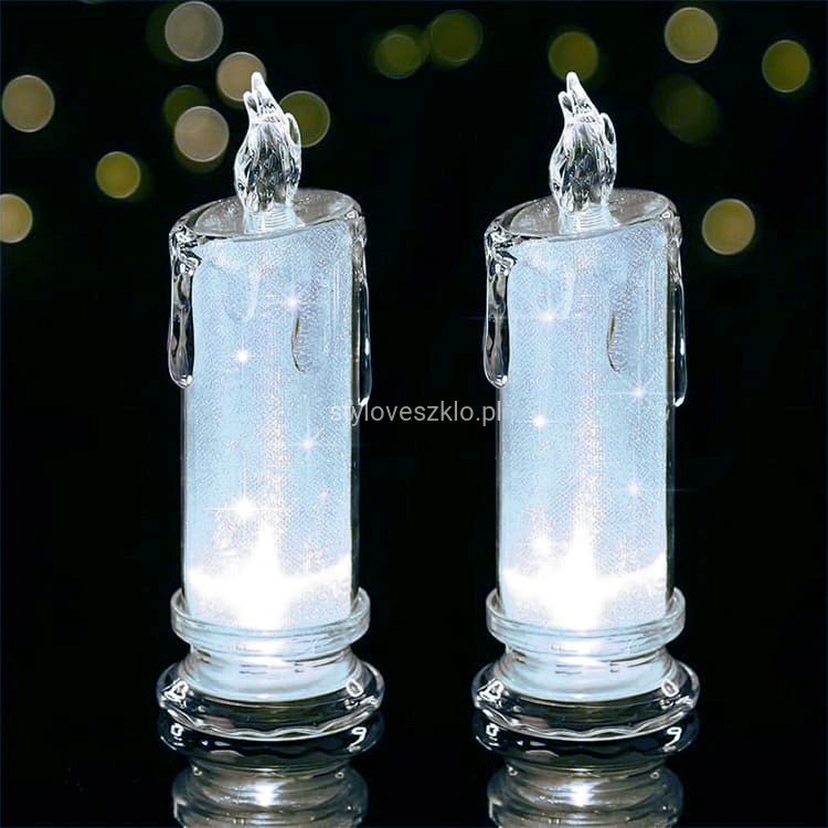 swieca led brokatowa 15 cm zimne swiatlo.jpg