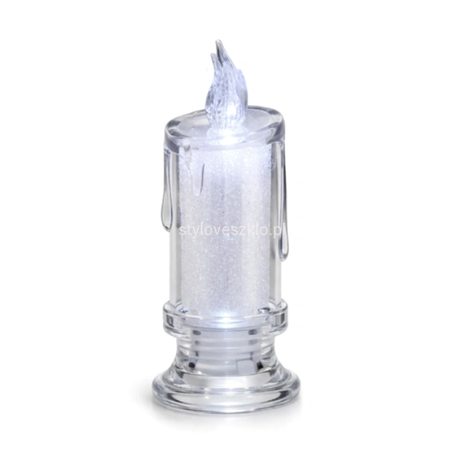 swieca brokaatowa led 15 cm zimne swiatlo 3.jpg