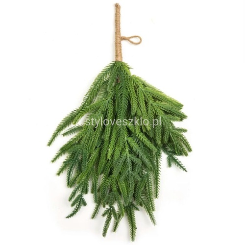 Gałązka Gęsta Żywo Zielona Imitacja Świerku 45cm .jpg