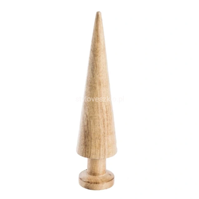 Drewniana choinka z drzewa mango 31 cm gladka.jpg