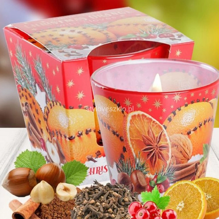 Świeca Zapachowa w Szkle Christmas Orange Pomrańcza i Goździki.3.jpg