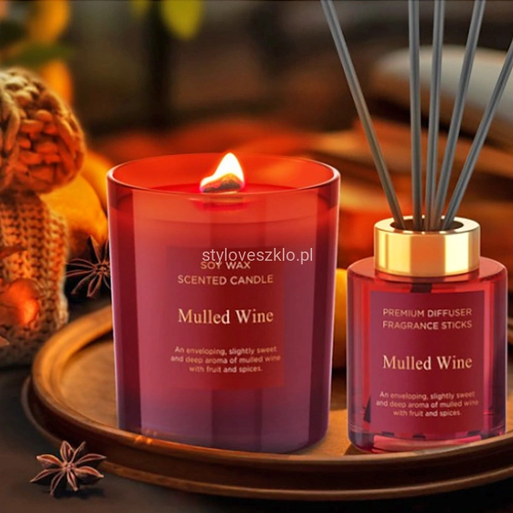 Zestaw Prezentowy Mulled Wine Świeca Sojowa i Dyfuzor.jpg