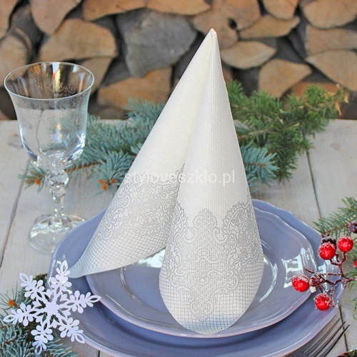 Serwetki Flizelinowe Srebrna Koronka 40x40 new.jpg