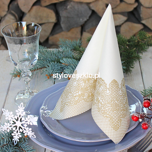 Serwetki Flizelinowe Srebrny Ornament 40x40.jpg