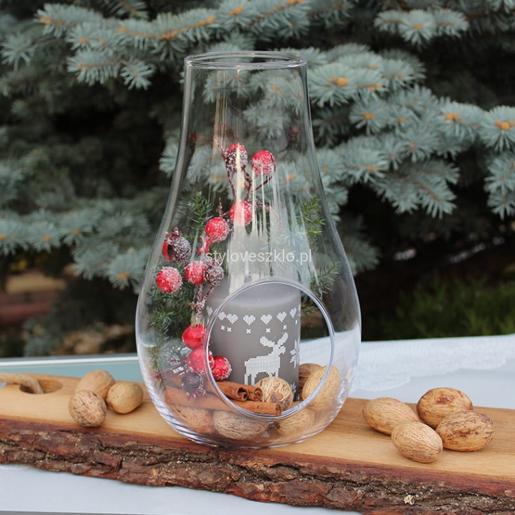 świecznik szklany kominek 24cm.jpg