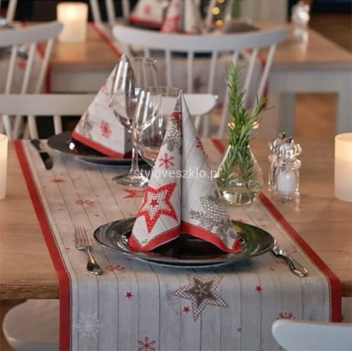 Bieżnik na Stół Dunicel Cozy Winter 40cm x 24m 4 rolki