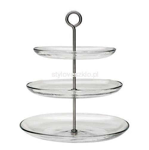 Patera Szklana Trzypoziomowa 35cm