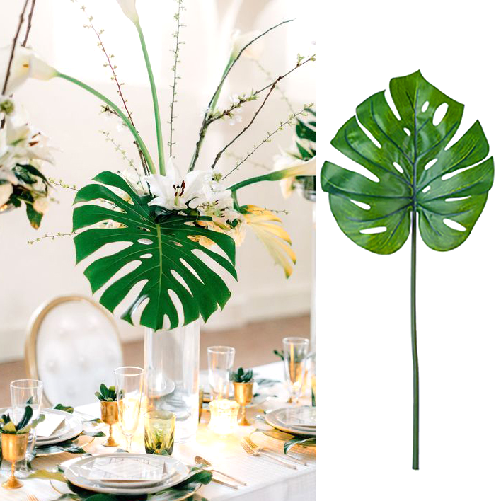 Liście Dekoracyjne Monstera 60cm 10szt.